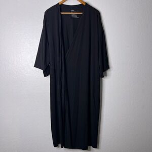 Storq Feel Good Delivery Robe Black Size 4 Maternity Postpartum Modal *Read*